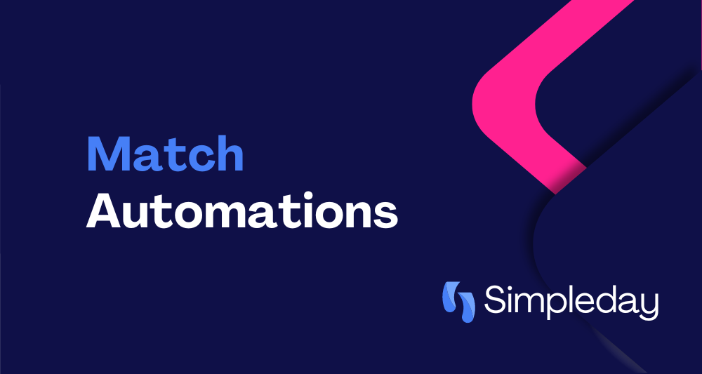 monday.com project management with Simple Day. Match automations.