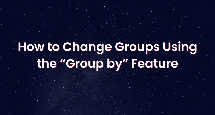 How to change groups