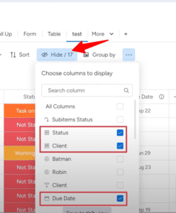 The Proper Use of Views in monday.com: Managing Columns | Simpleday