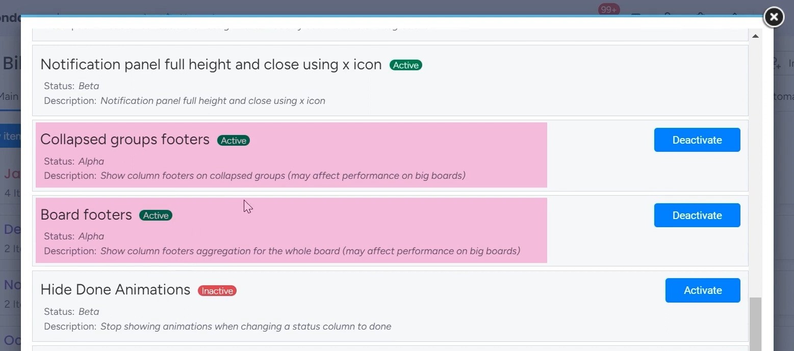 enabling group and board summaries