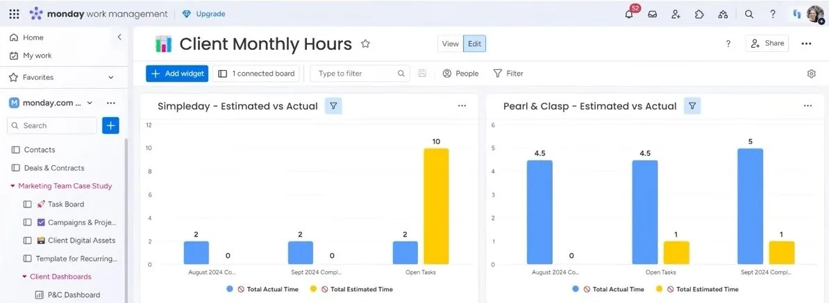 client billing report