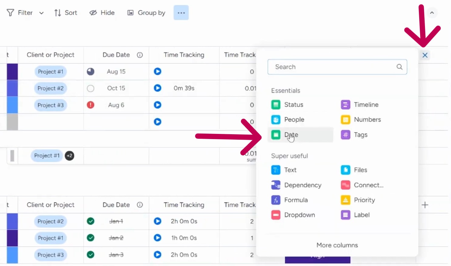 adding date column