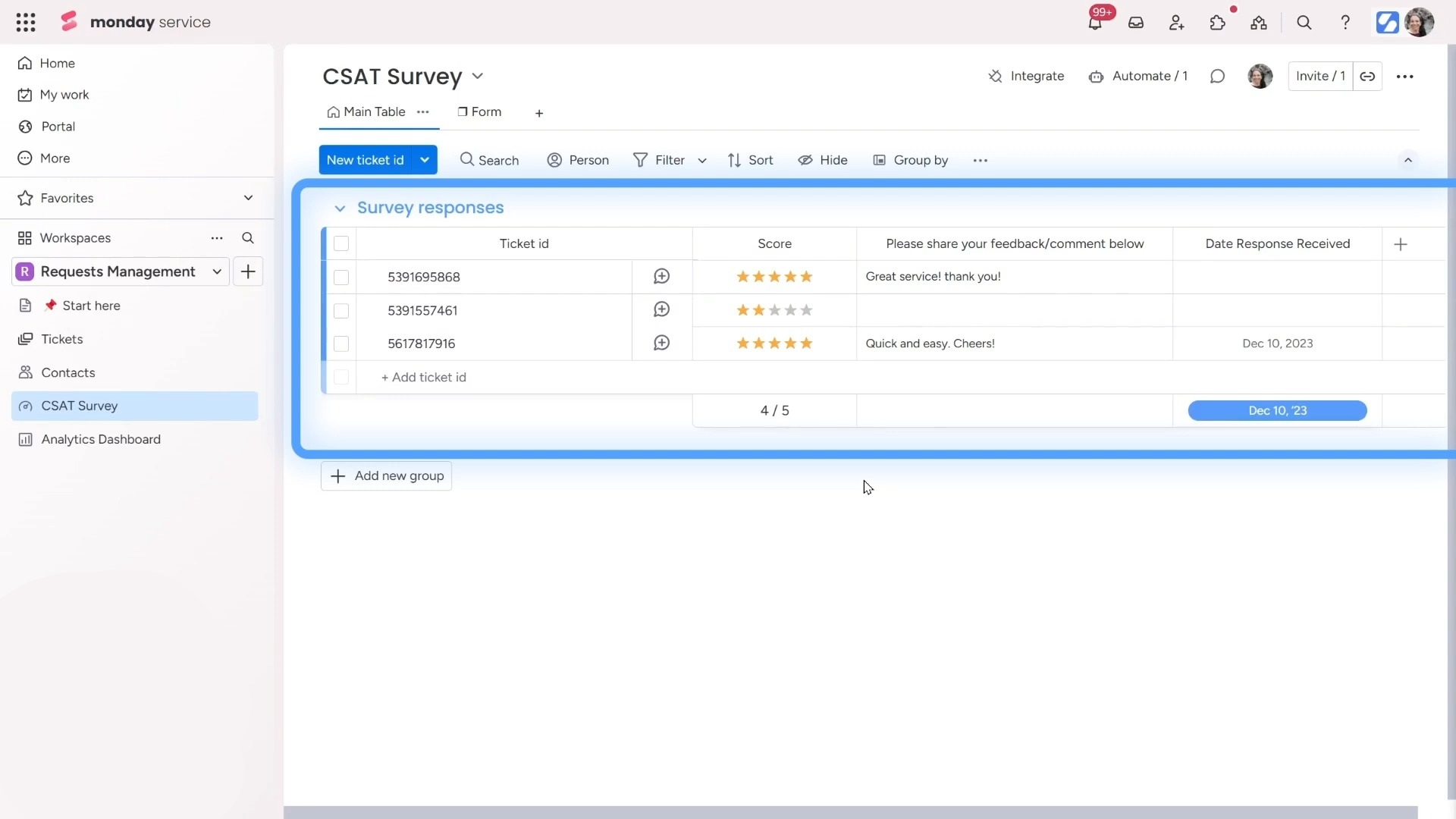 CSAT Survey