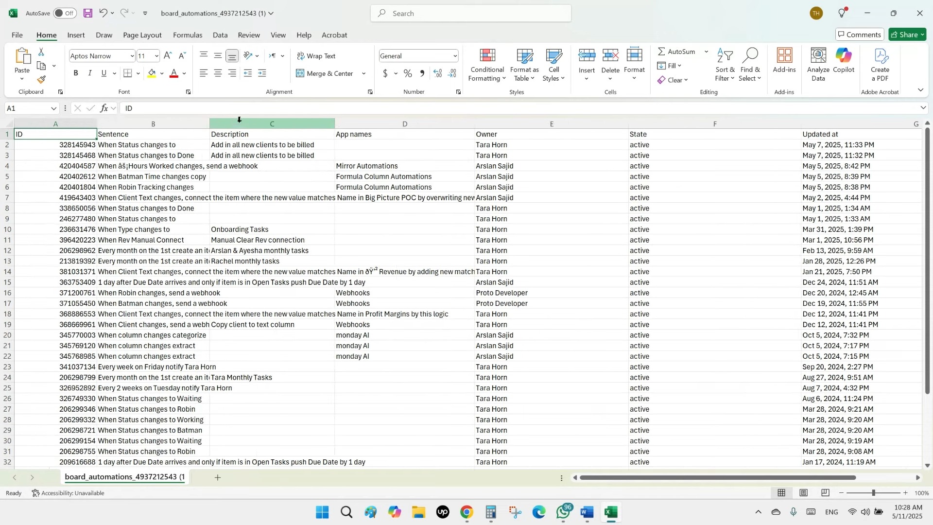 automation excel file
