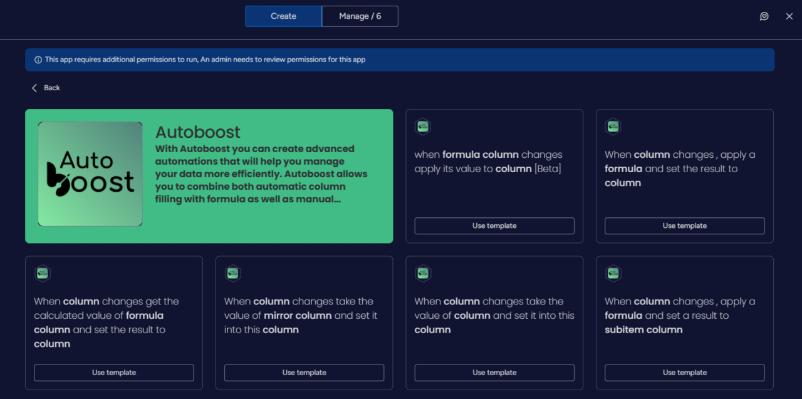 AutoBoost automation builder drag-and-drop interface