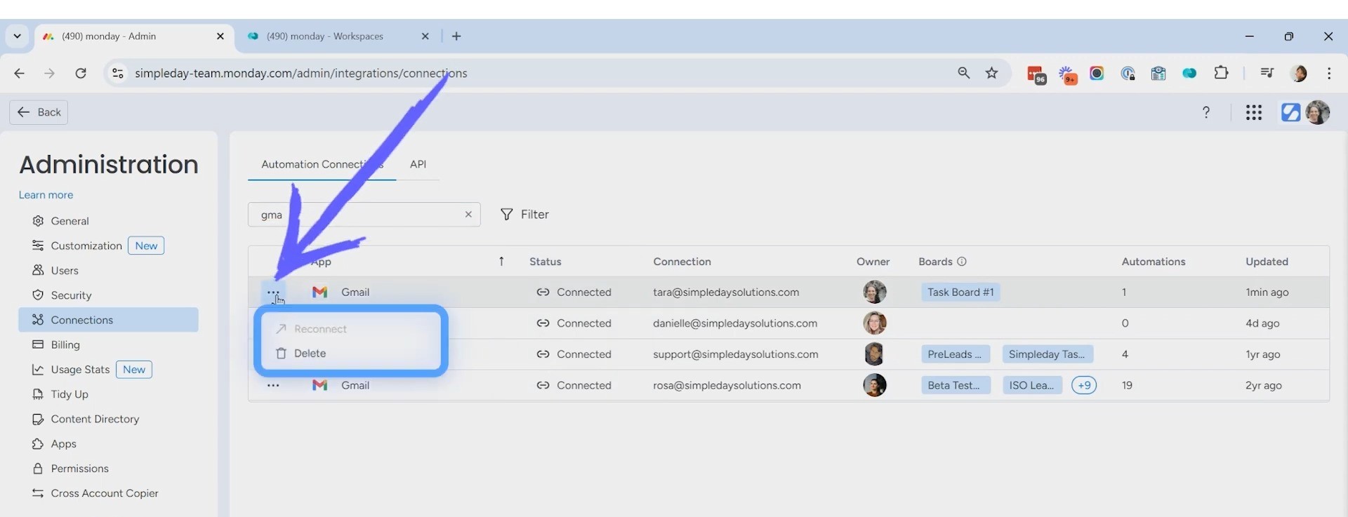 checking automation connected