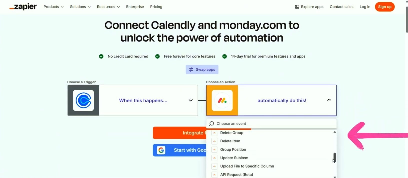calendly trigger in zapier