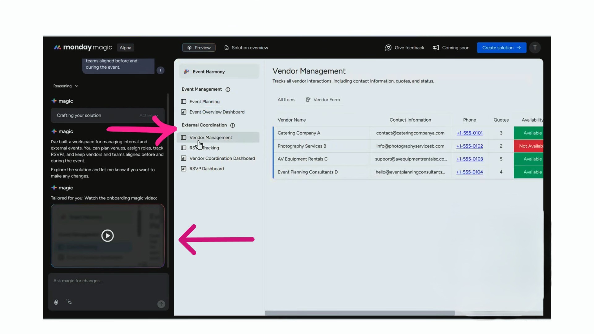 monday magic created boards and dashboards