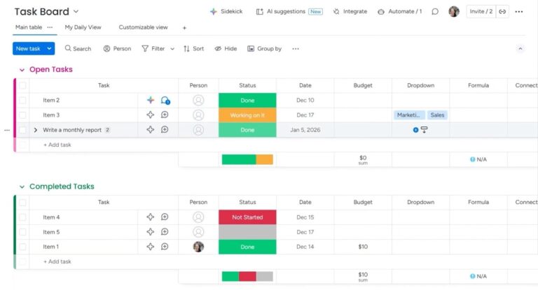 4 Ways to Structure Your Boards in monday.com | Simpleday