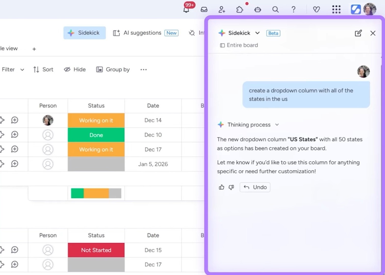 monday.com sidekick ai